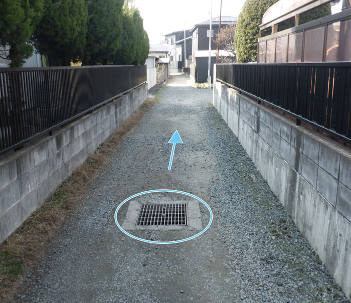 未舗装水路跡
